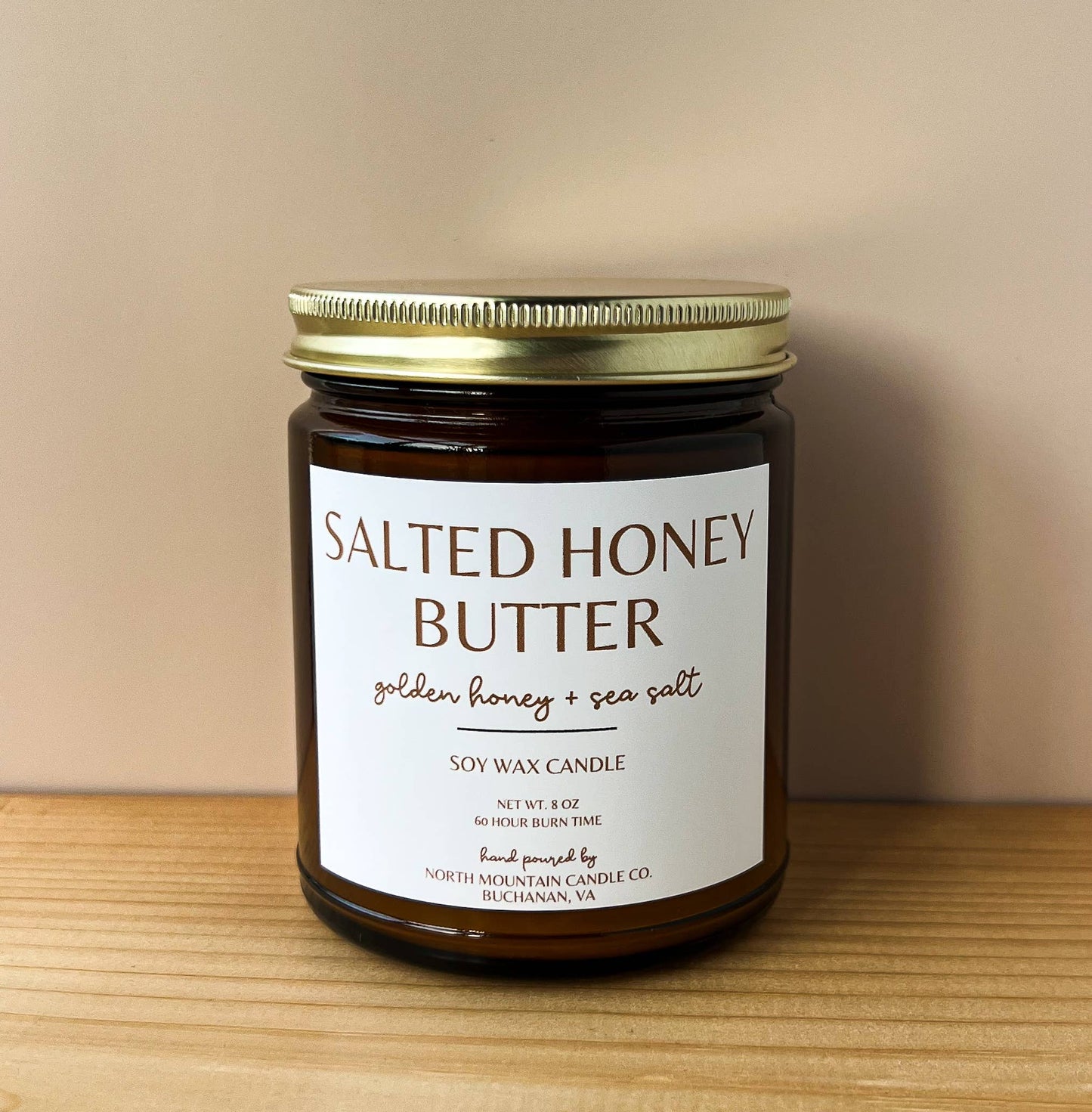 Salted Honey Butter | Sweet Honey Butter Soy Candle | 8 oz