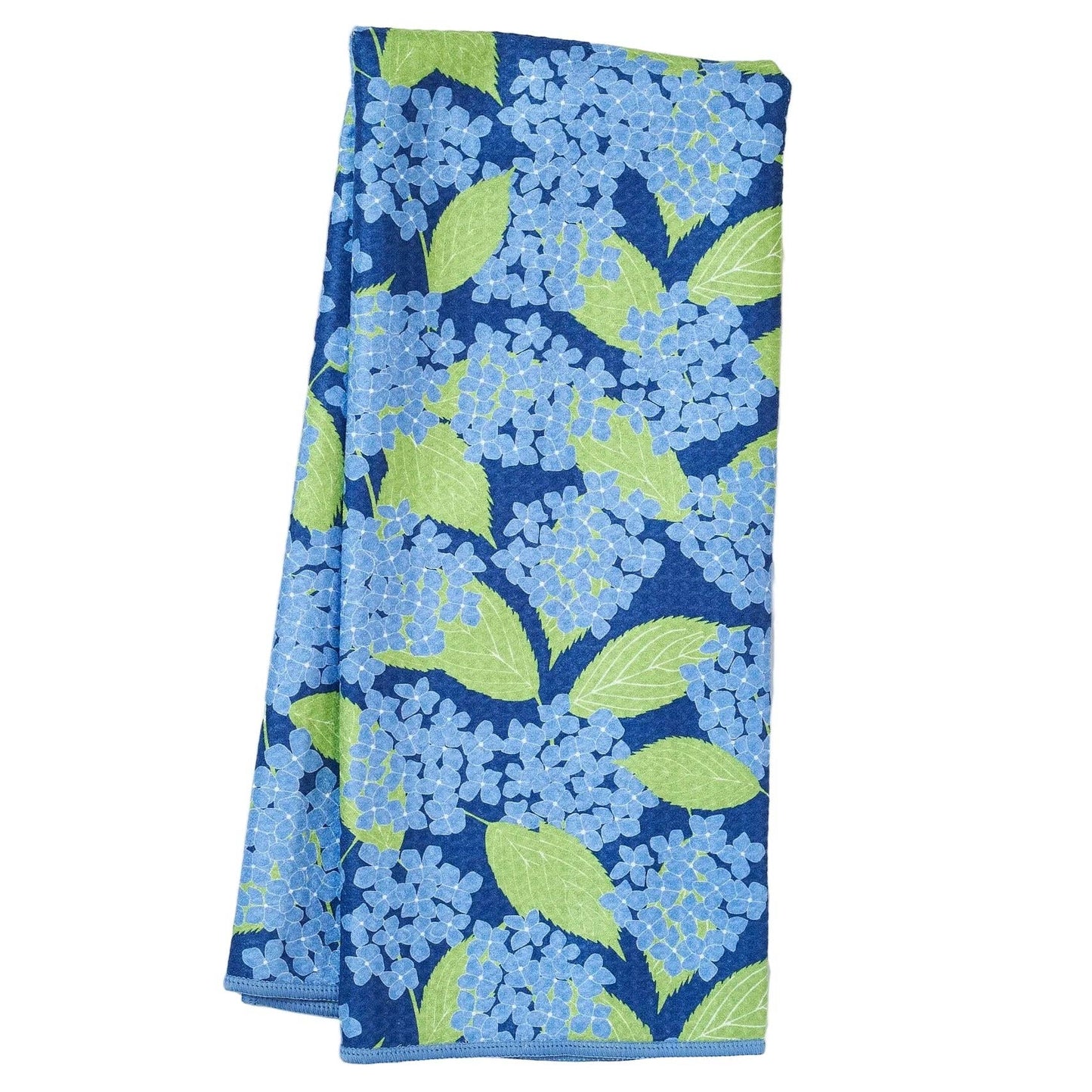 Anywhere Towel Reversible - KN Hydrangea Garden: Navy