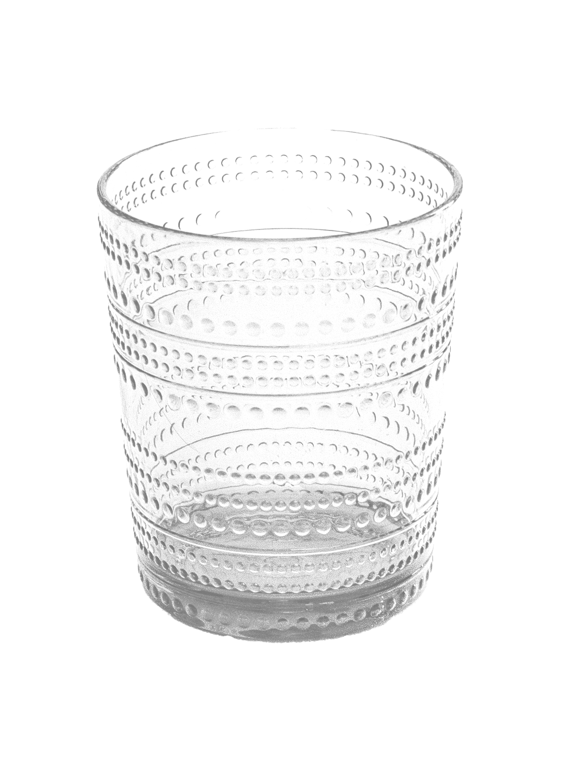 Beaded DOF Shatterproof Premium Plastic Drinkware Collection: Clear