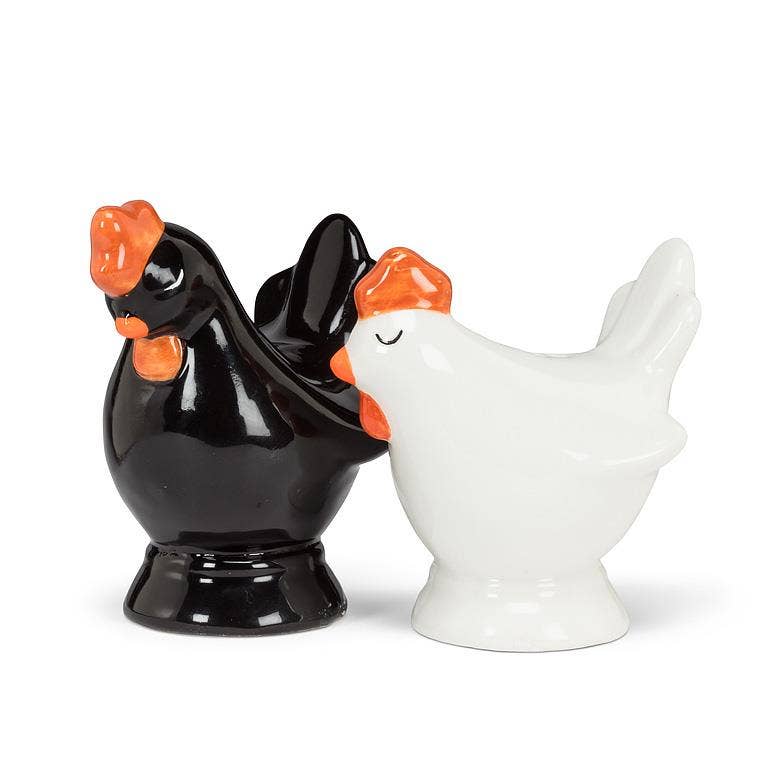 Black and White Chicken Salt & Pepper-3"H-827