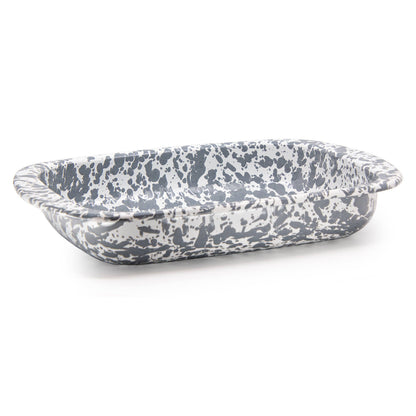Golden Rabbit Enamelware Swirl Baking Pan: Ocean