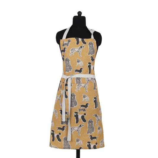 Apron Print Standard Tie Style-  Yellow Sunset