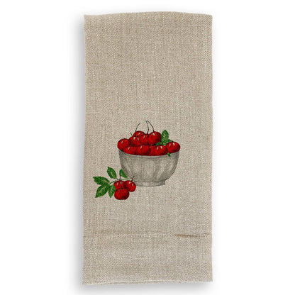 Cherry Bowl: Dishtowel / -