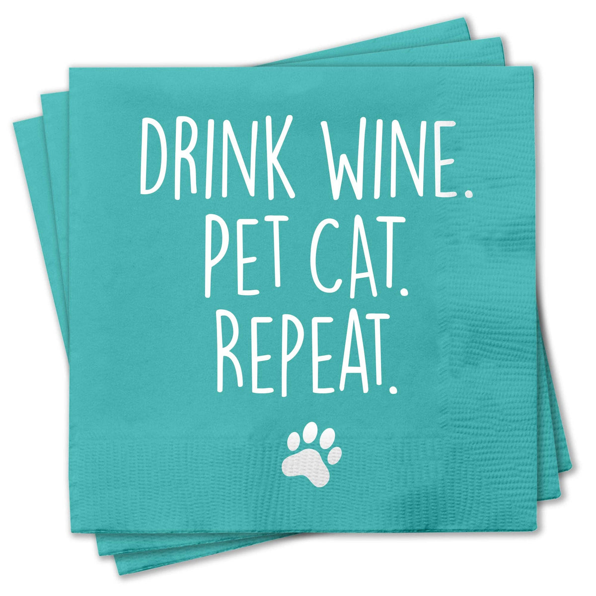 Funny Cocktail Napkins - Pet Cat
