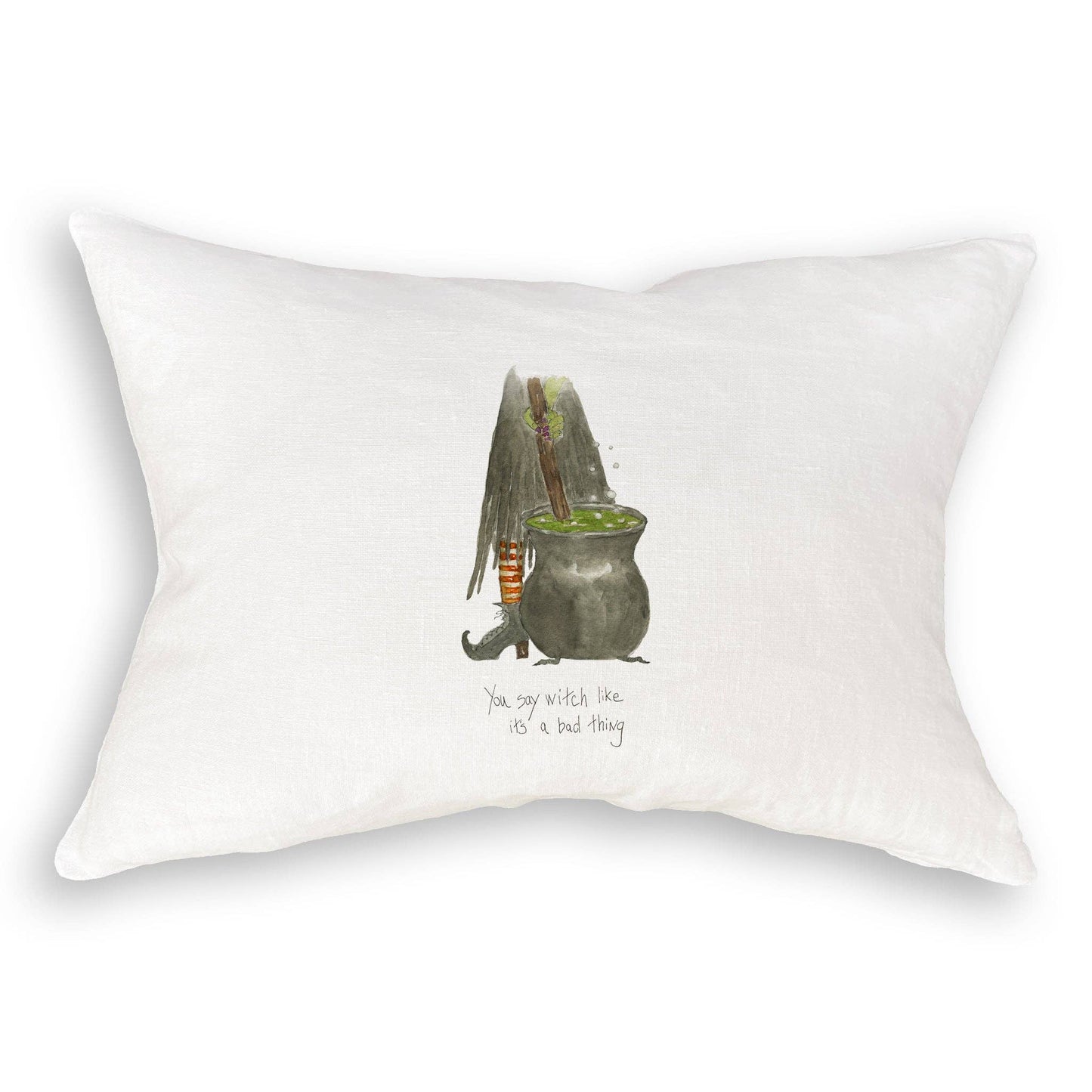 Witch Stirring Pot: Dishtowel / Remove Words / -