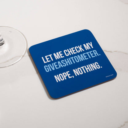 Funny Coaster - Giveashitometer.