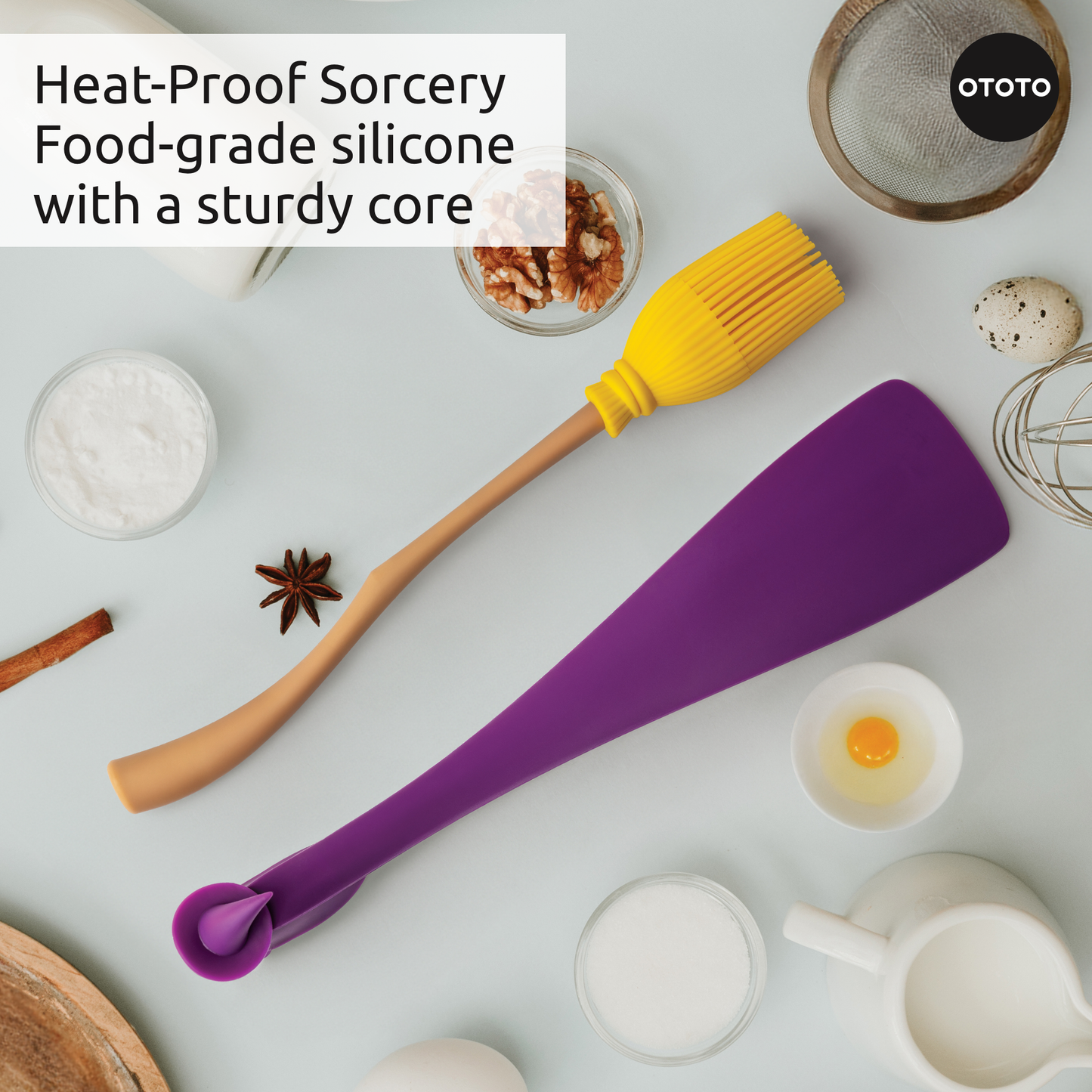Witchin Pastry Brush and Spatula - Halloween Gifts