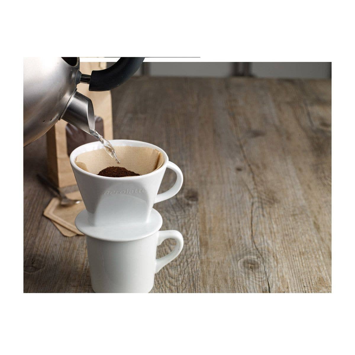 Aerolatte Ceramic Coffee Filter Cone, 2 Cup