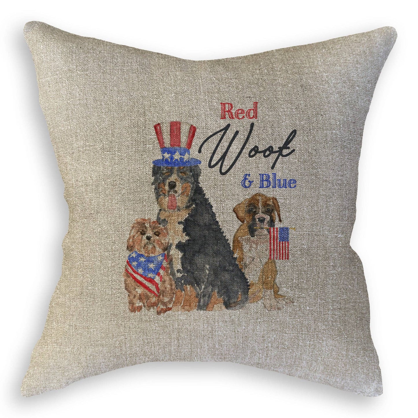 Red Woof and Blue: Dishtowel / Remove Words / -