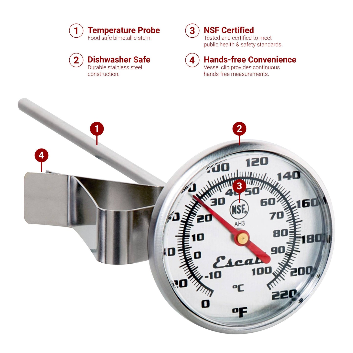 Escali Folding Digital Thermometer