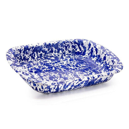 Golden Rabbit Enamelware Swirl Baking Pan: Ocean