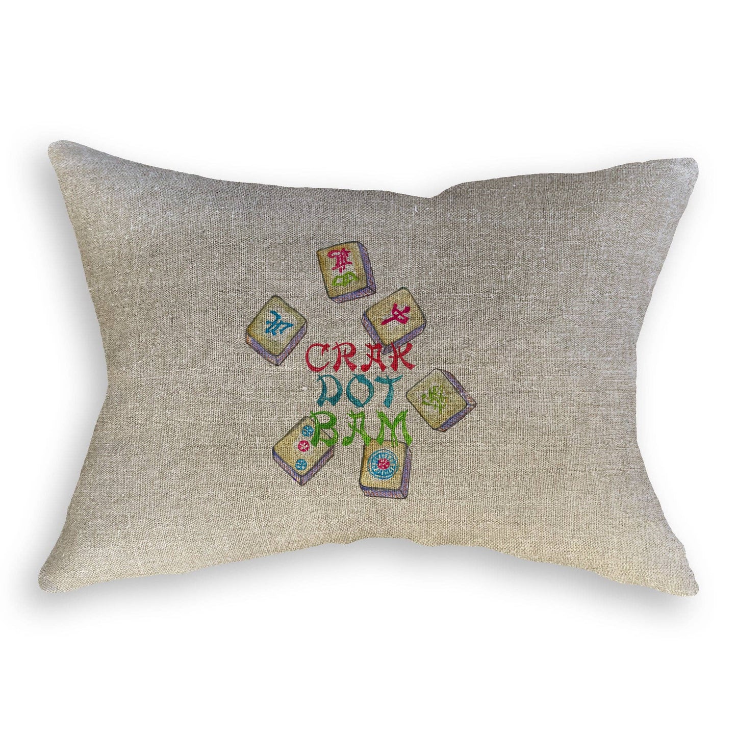 Colorful Mahjong Tiles: Dishtowel / -