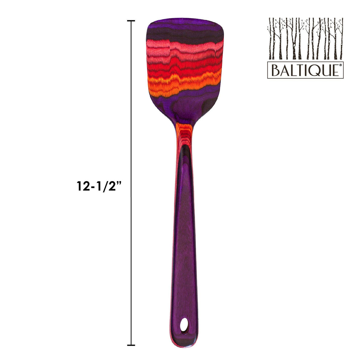 Baltique® Waikiki Colorful Wooden Spatula, 12.5": Case: 6