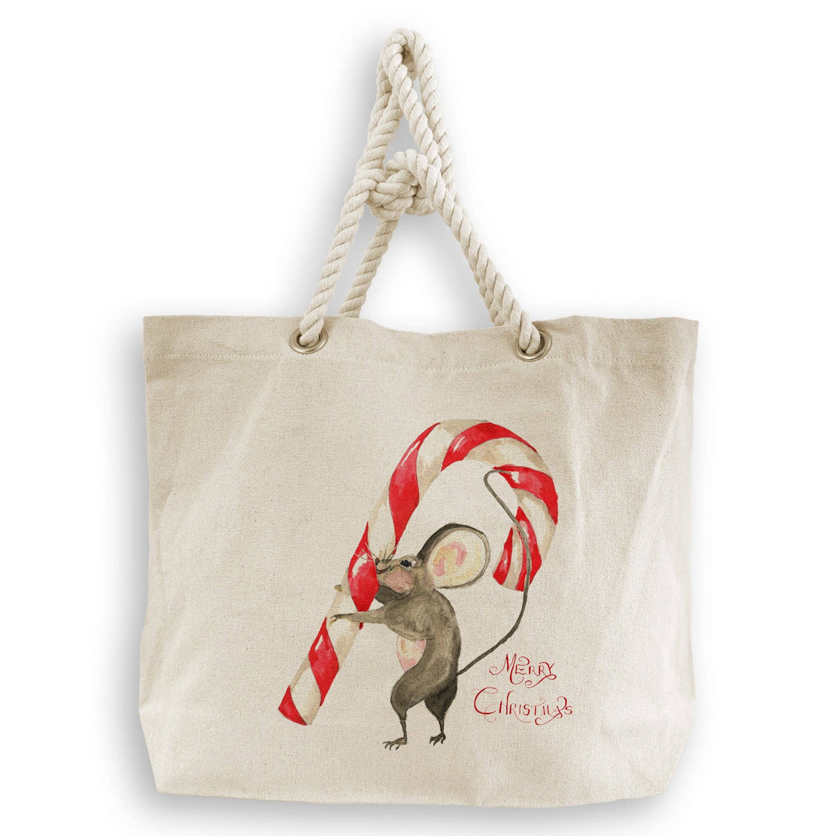 Mouse with Candy Cane: Dishtowel / Keep Words / -