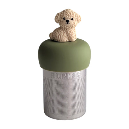 Golden Doodle | Floating Tea Infuser | Green Base | Cream