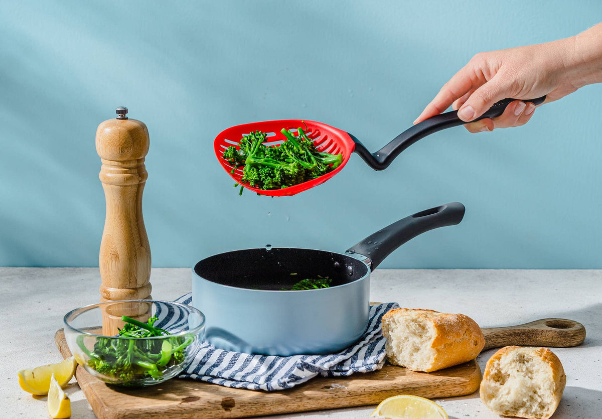 Lestrain® - Dripless Sit Up Slotted Spoon - Jar