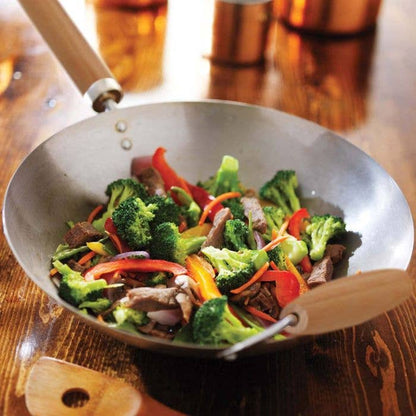 Helen's Asian Kitchen Carbon Steel Stir Fry Pan, 14in