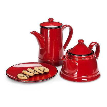 Enamel Look Teapot, 9"L (32oz) - 1045: Pink
