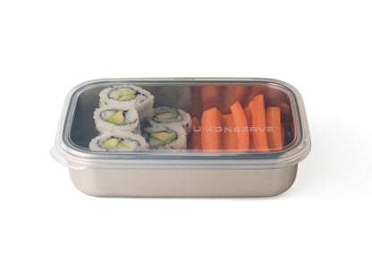 Rectangle Containers | 25oz | Clear Silicone Lid