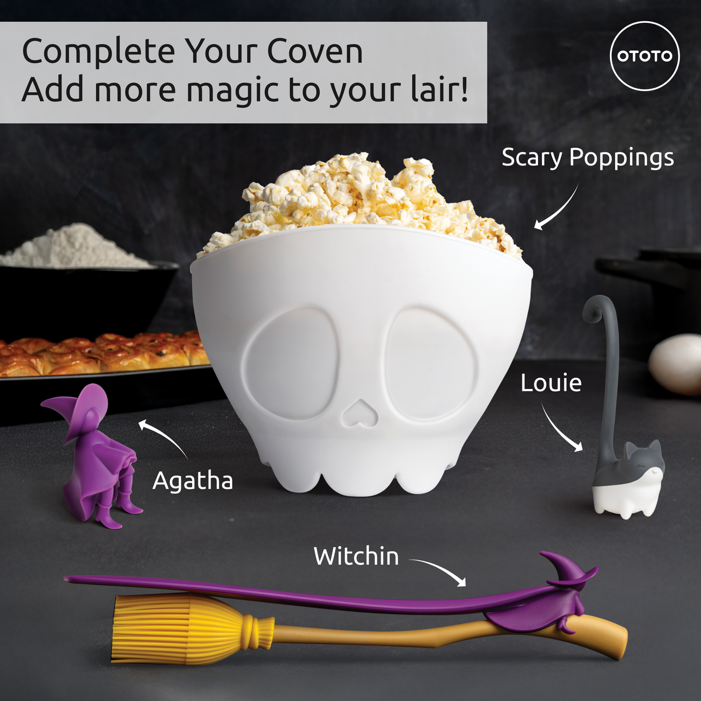 Witchin Pastry Brush and Spatula - Halloween Gifts