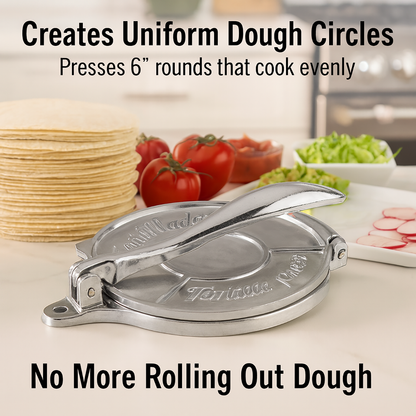 HIC Kitchen Tortilla Press, 6in