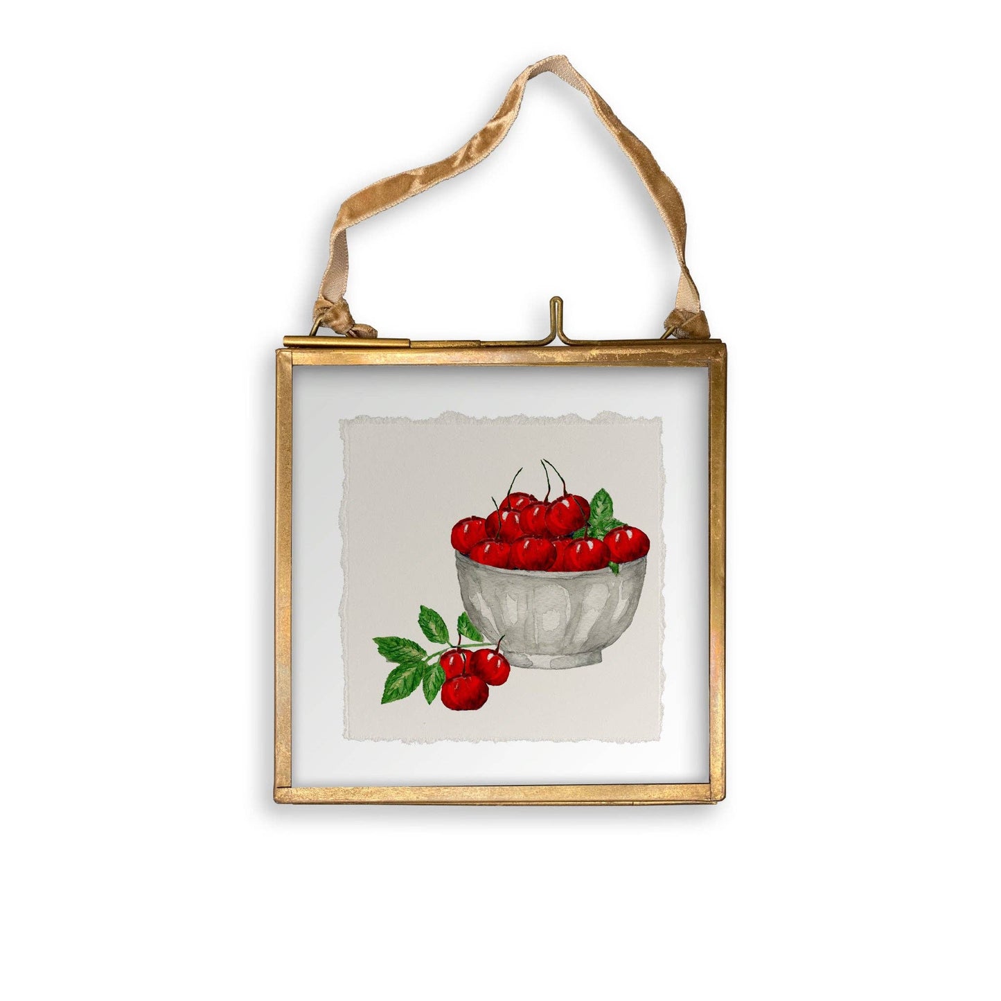 Cherry Bowl: Dishtowel / -