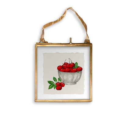 Cherry Bowl: Dishtowel / -