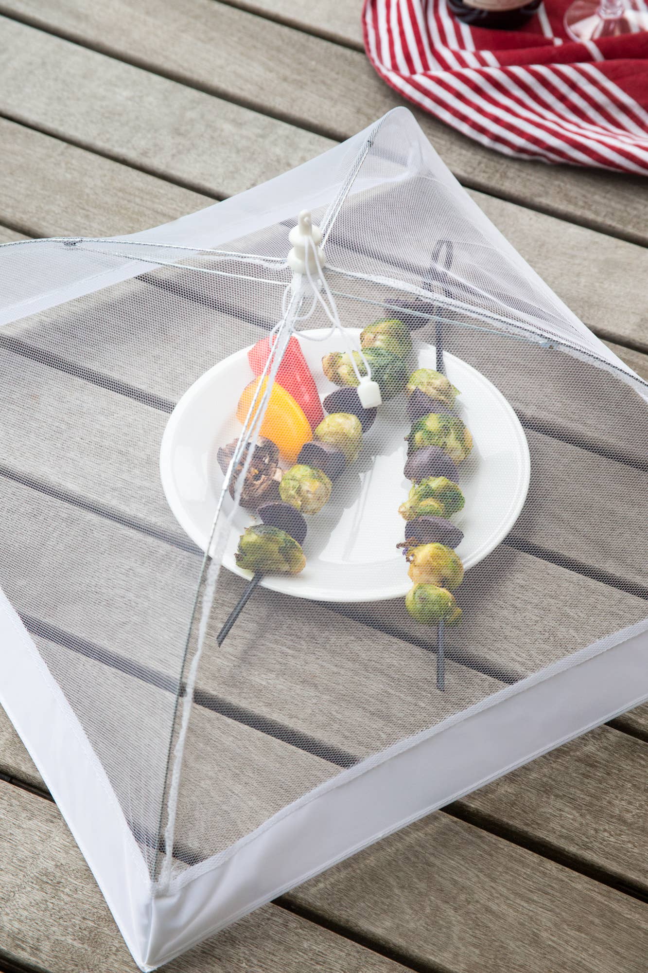 Fox Run Giant Square Food Umbrella, Mesh Screen, 18"