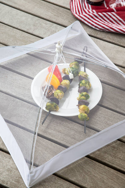 Fox Run Giant Square Food Umbrella, Mesh Screen, 18"