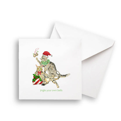 Jingle Bells Cats: Dishtowel / Remove Words / -
