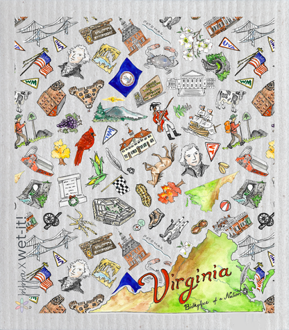 Virginia Wet-it Swedish Dish Cloth x Pippa