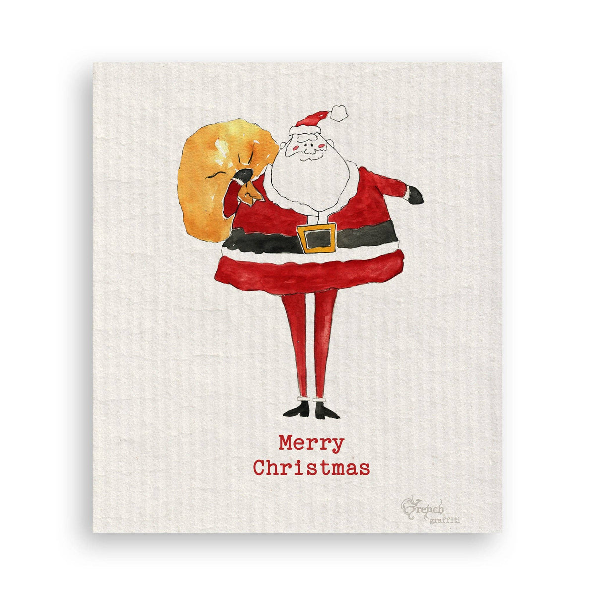 Skinny Santa: Dishtowel / Keep Words / -