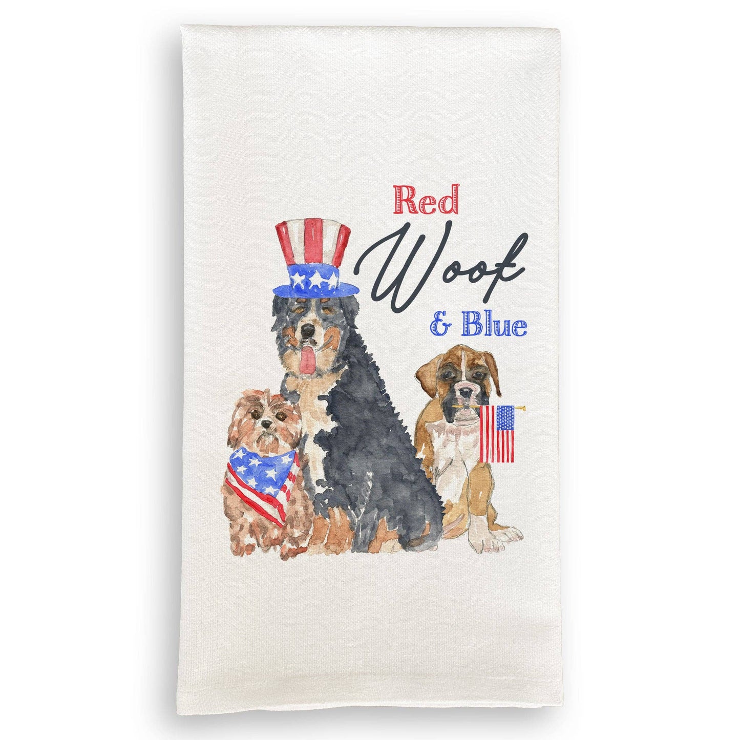 Red Woof and Blue: Dishtowel / Remove Words / -