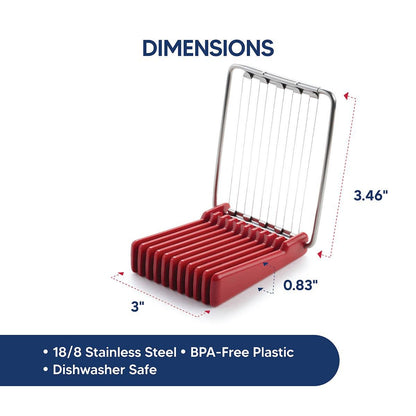 HIC Kitchen Double-Sided Egg Slicer