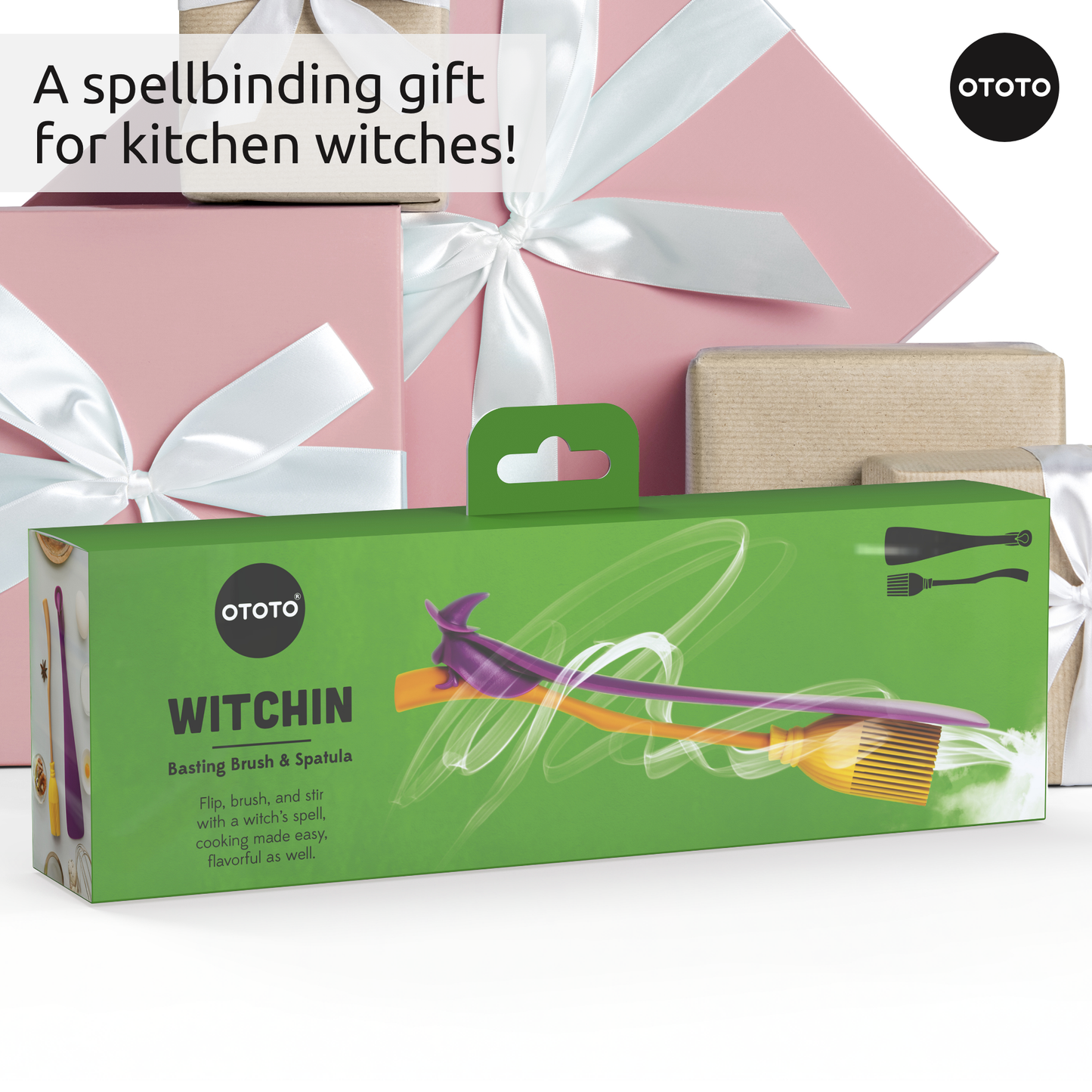 Witchin Pastry Brush and Spatula - Halloween Gifts
