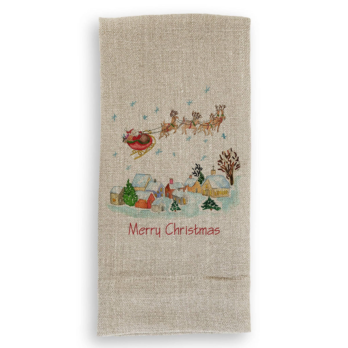 Santa's On His Way: Dishtowel / Keep Words / -