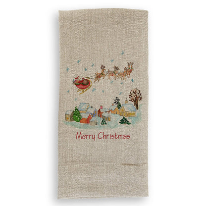 Santa's On His Way: Dishtowel / Keep Words / -