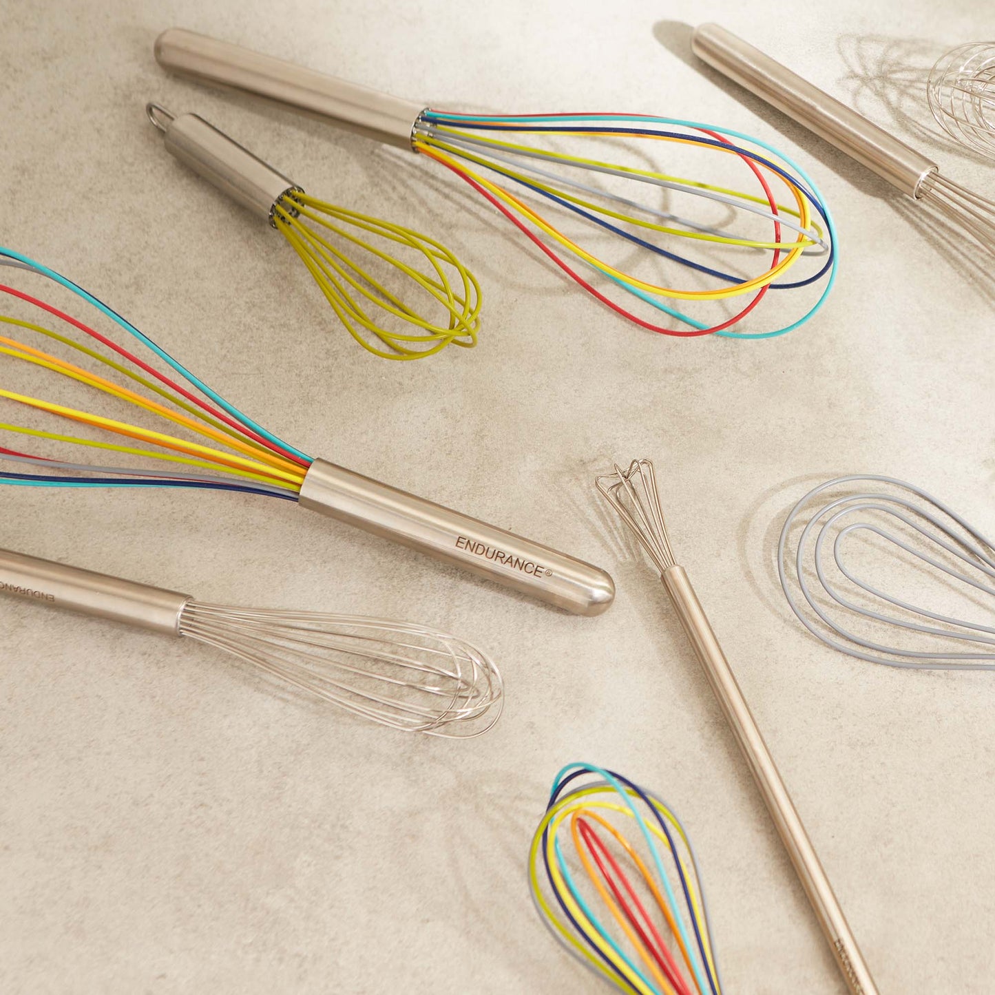 Endurance 8" Silicone Rainbow Whisks