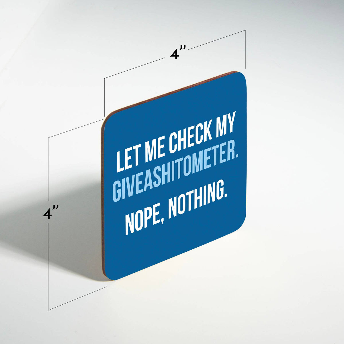 Funny Coaster - Giveashitometer.