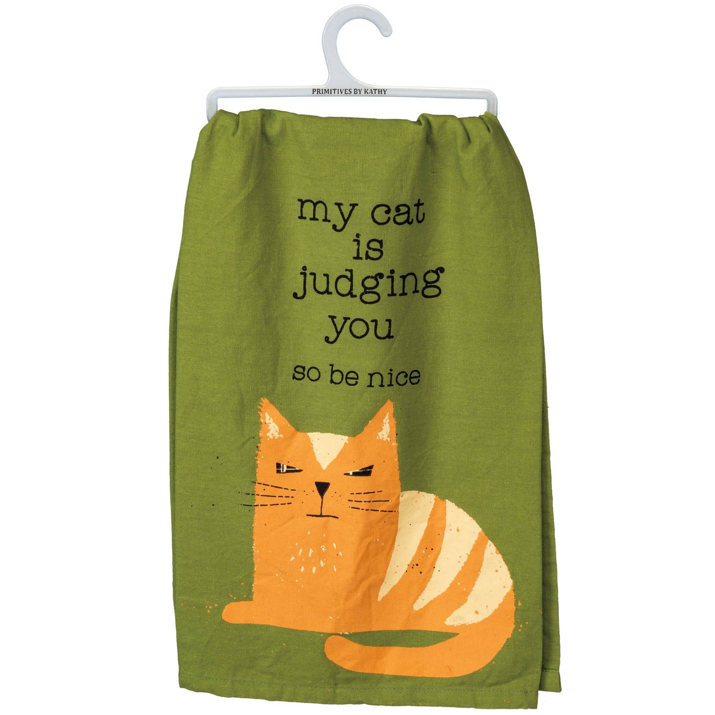 My Cat Is Judging You Kitchen Towel