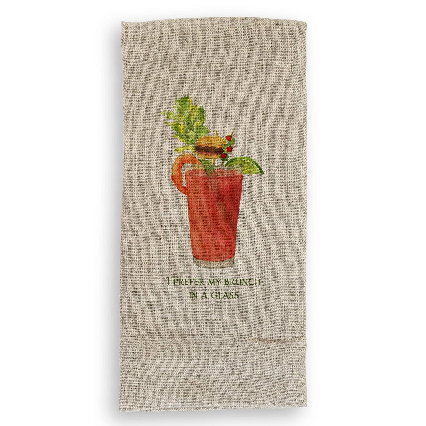 Brunch In a Glass: Dishtowel / Keep Words / -