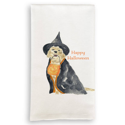 Halloween Dog: Dishtowel / Remove Words / -