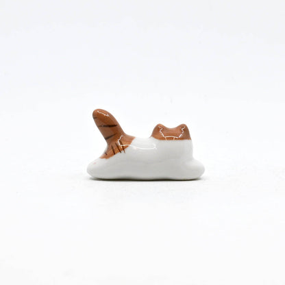 Brown White Cat Chopsticks Rest 2"L (12/288)