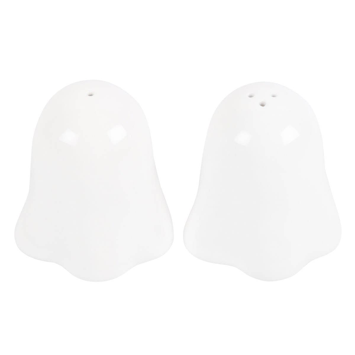 Scary Halloween Ghosts Ceramic Salt & Pepper Shakers Set