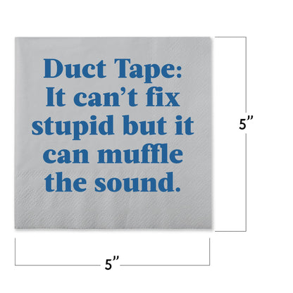 Funny Cocktail Napkins - Duct Tape