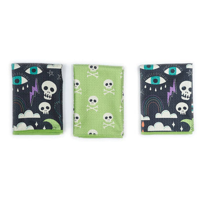 Mighty Mini Towel (Set of 3) Reversible - HJ Eye Spy: Black