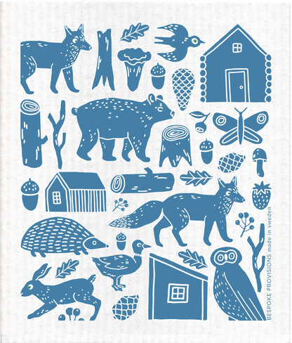 Woodland Swedish Dishcloth - Reusable Sponge Cloths