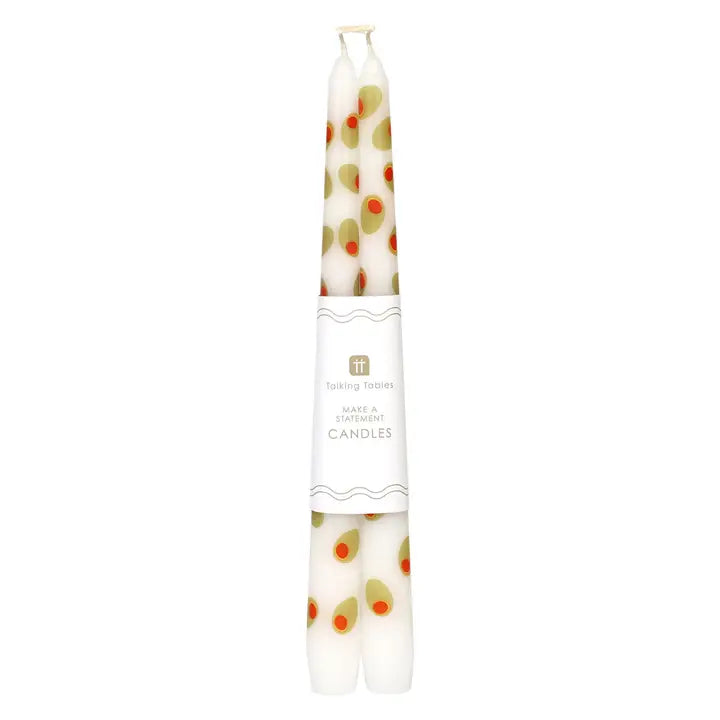 Festive Olive Tapers - 2 Pack