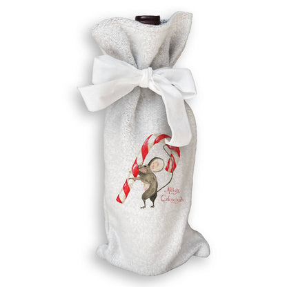 Mouse with Candy Cane: Dishtowel / Keep Words / -