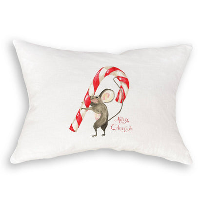 Mouse with Candy Cane: Dishtowel / Keep Words / -